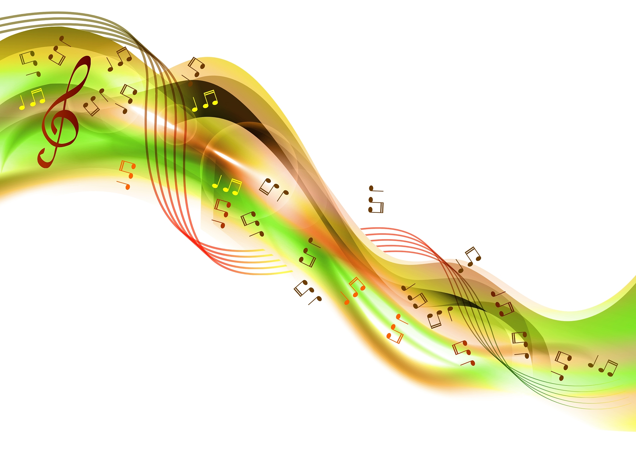 music abstract green