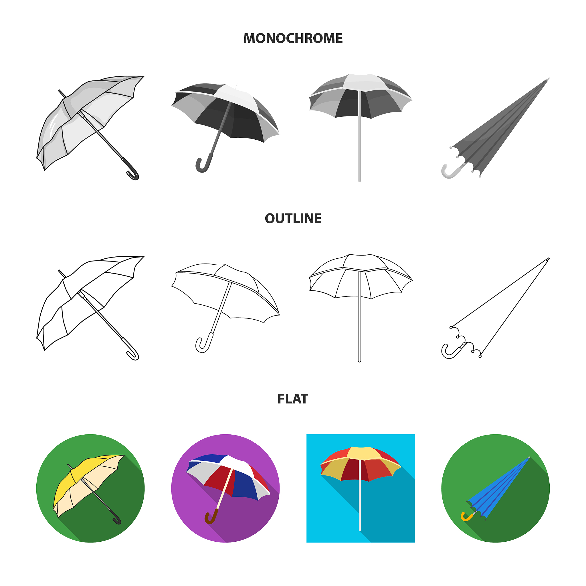 umbrella and cloud symbol