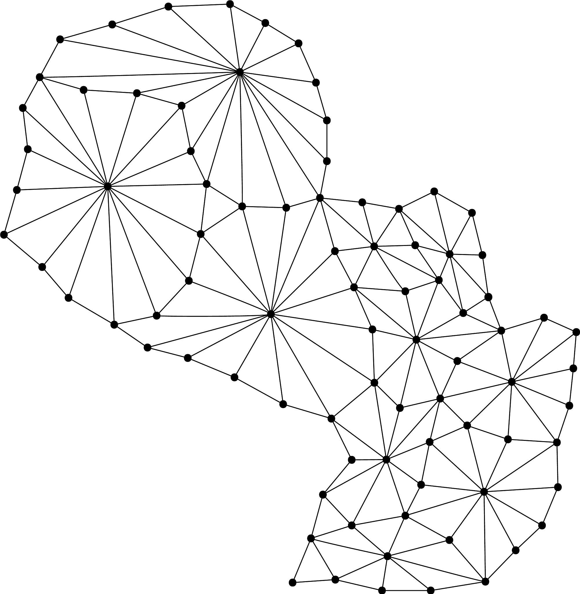 paraguay map of polygonal mosaic lines network