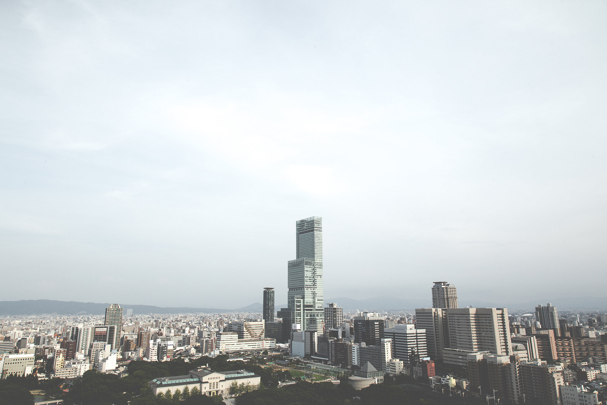 osaka city landscape, japan