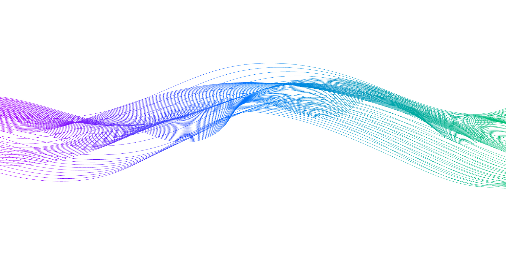 wave many colored lines