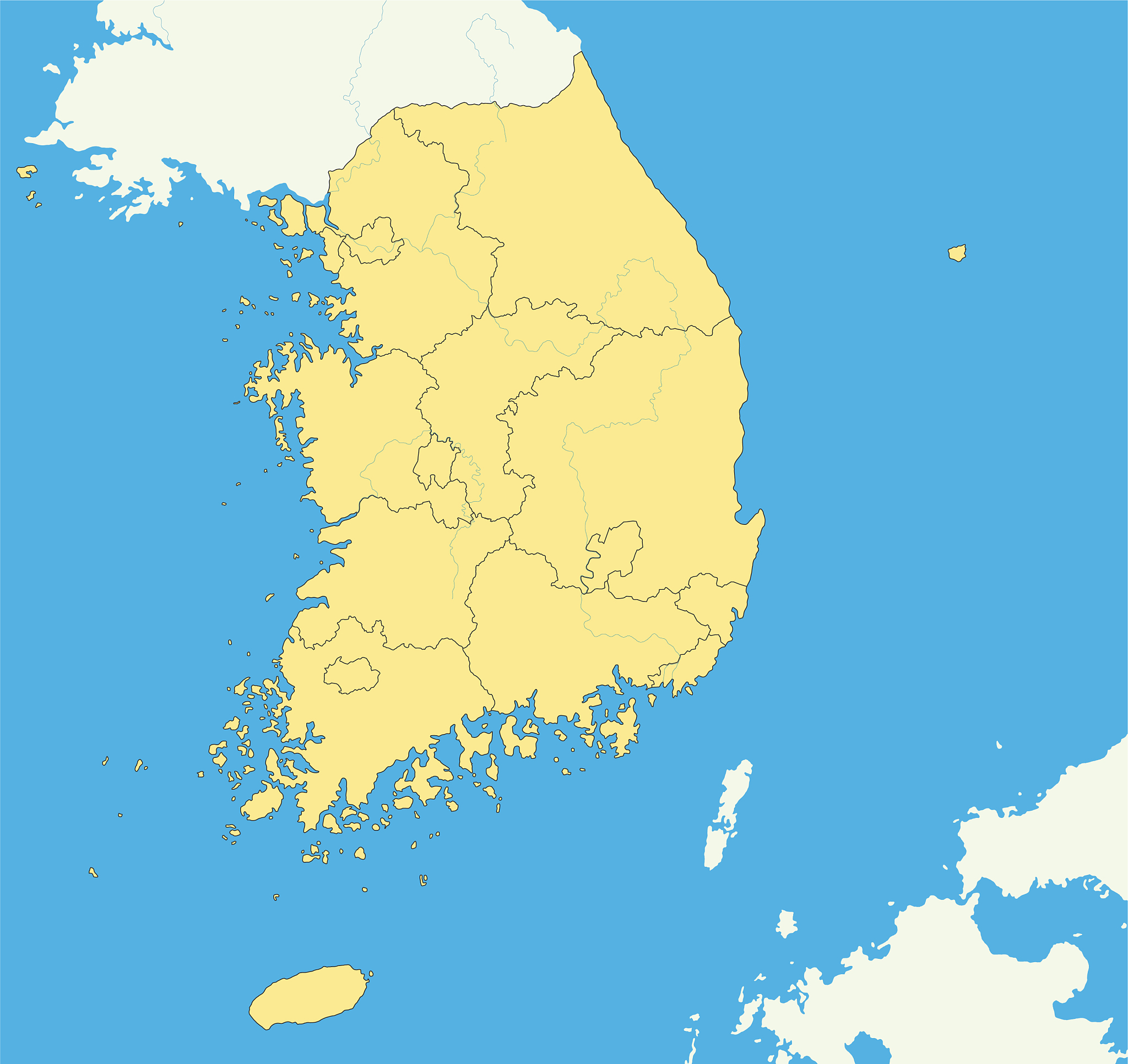 黄海位置介绍 - 中国东部海域