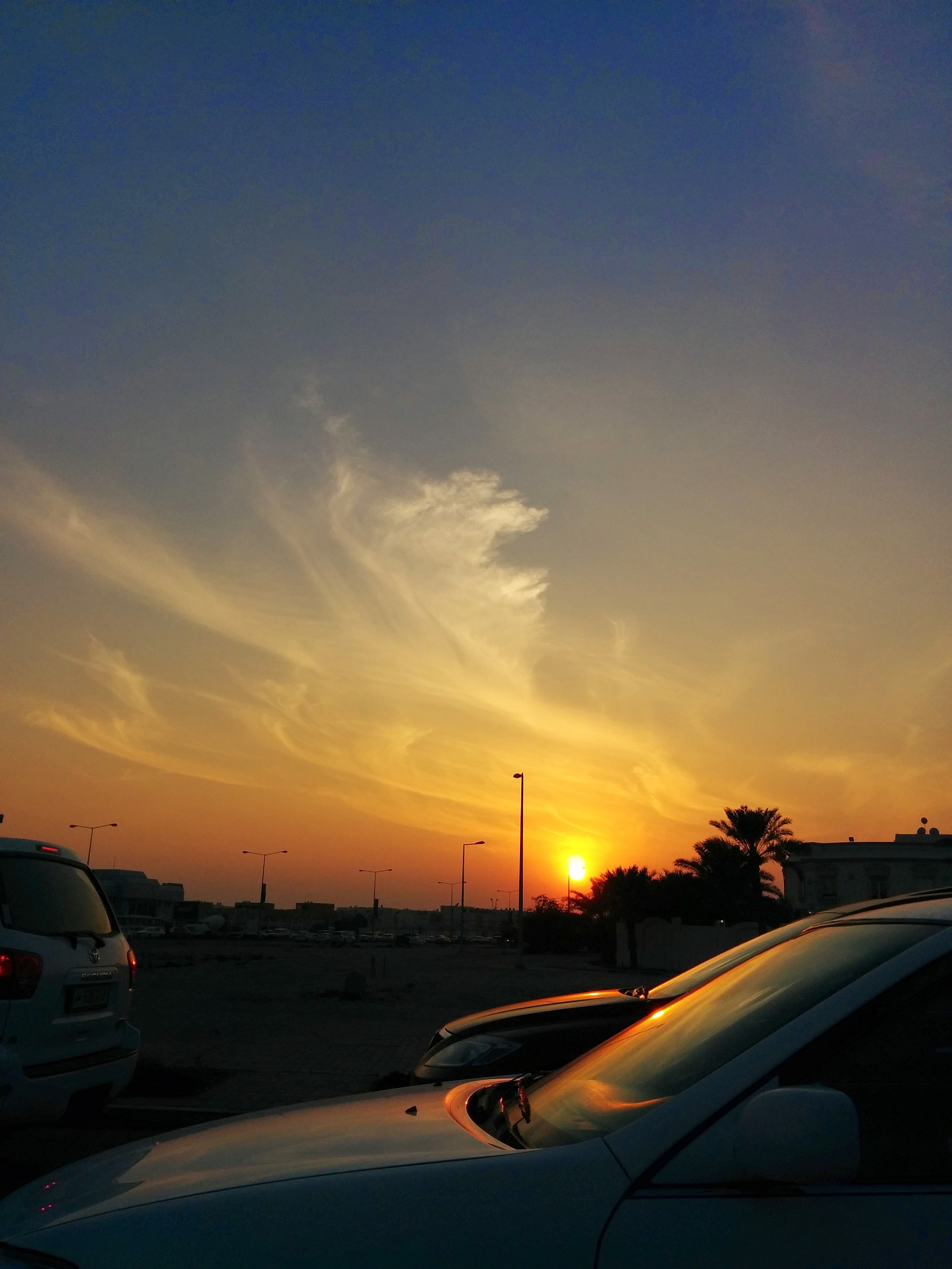 开车追夕阳，感受金色的浪漫