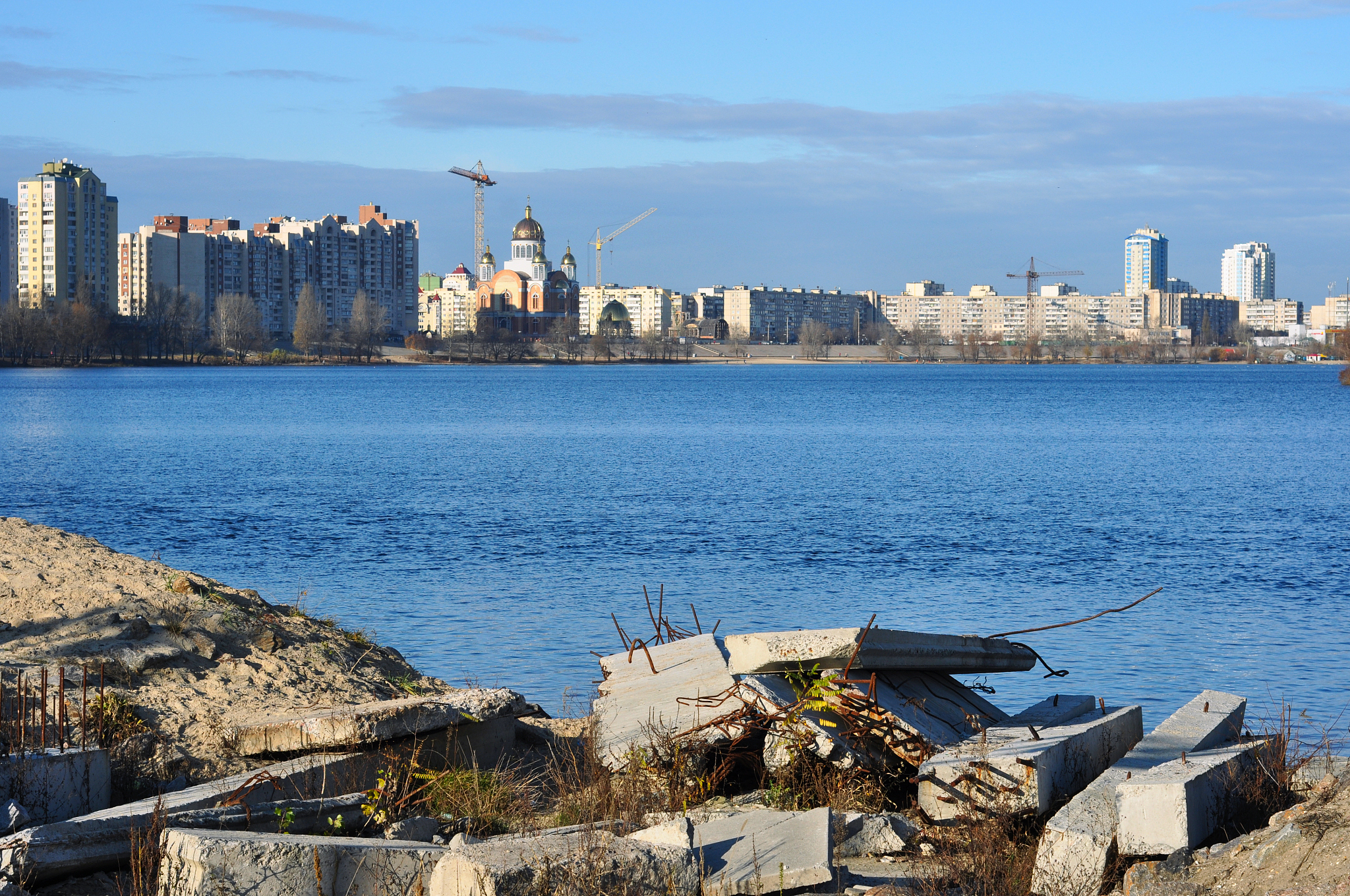 construction on the river