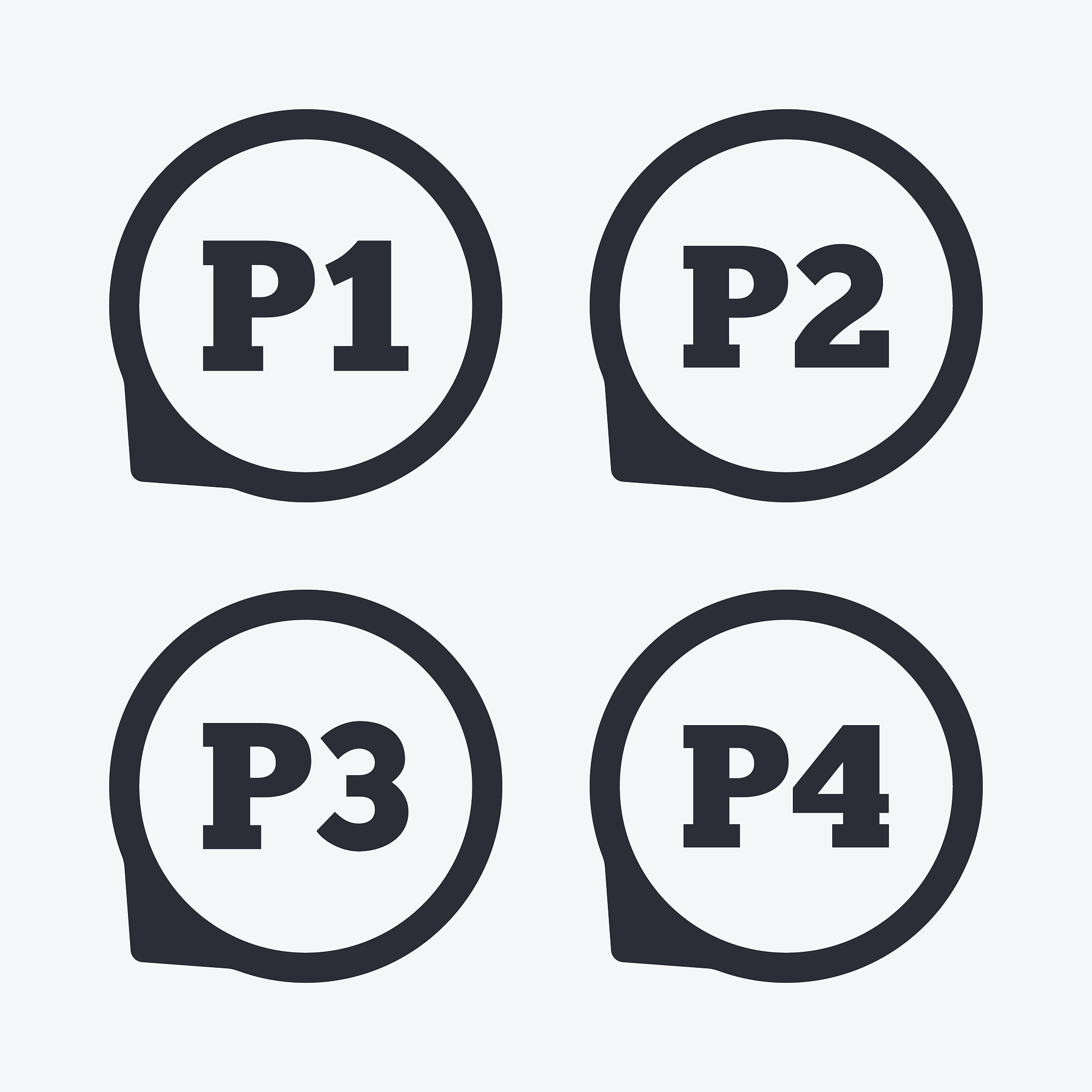 car parking icons. first and second floor sign.