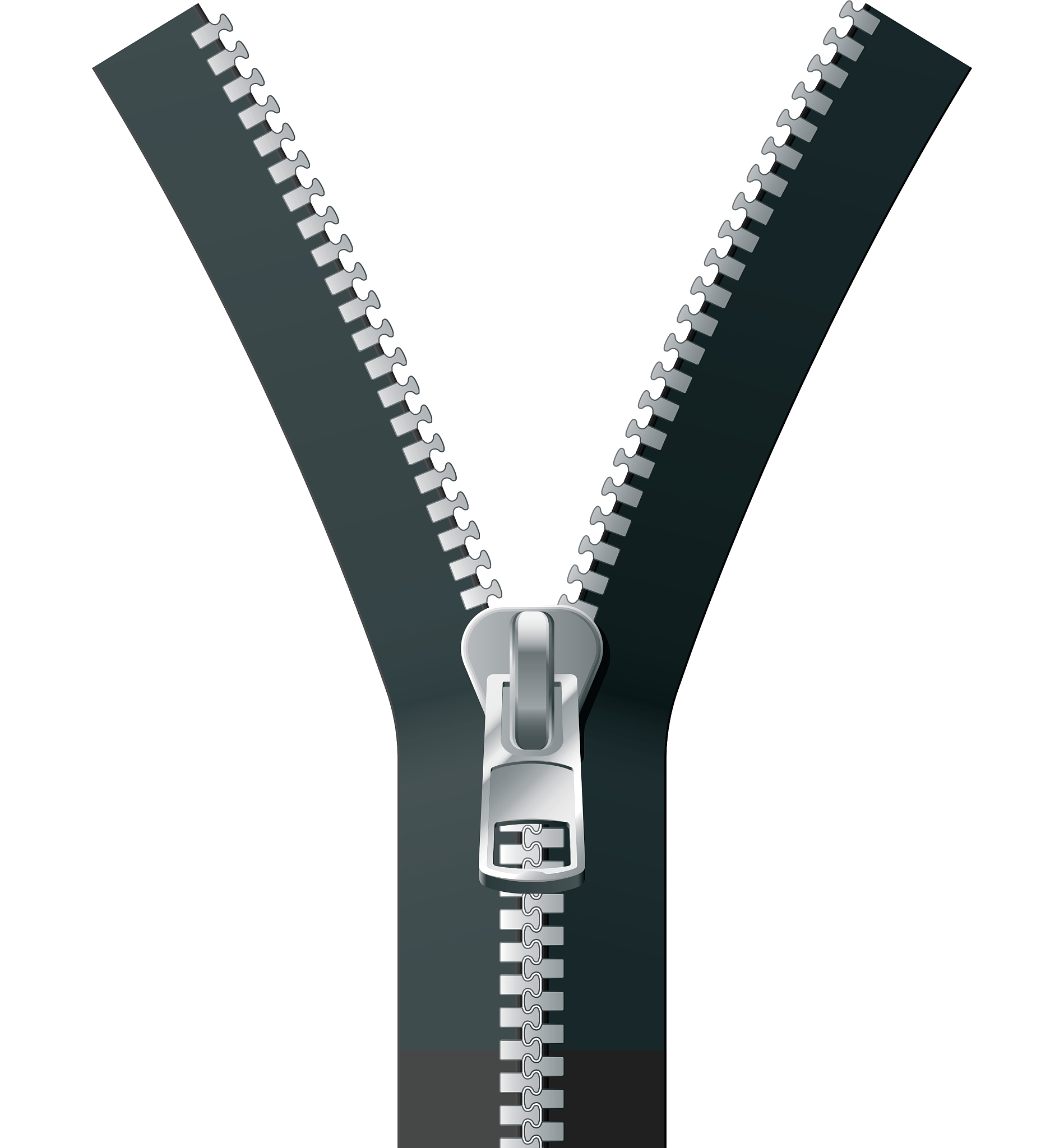 black zipper
