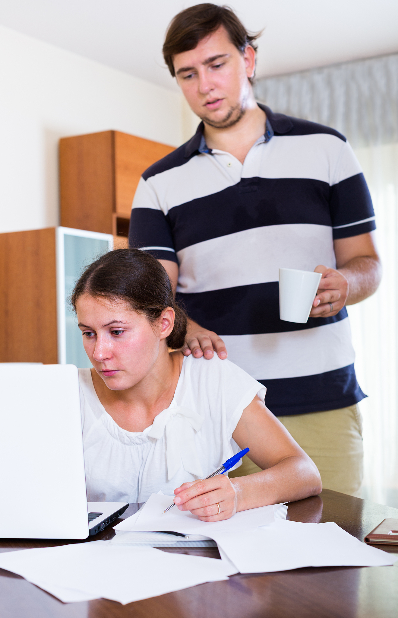 spouse cannot receive attention