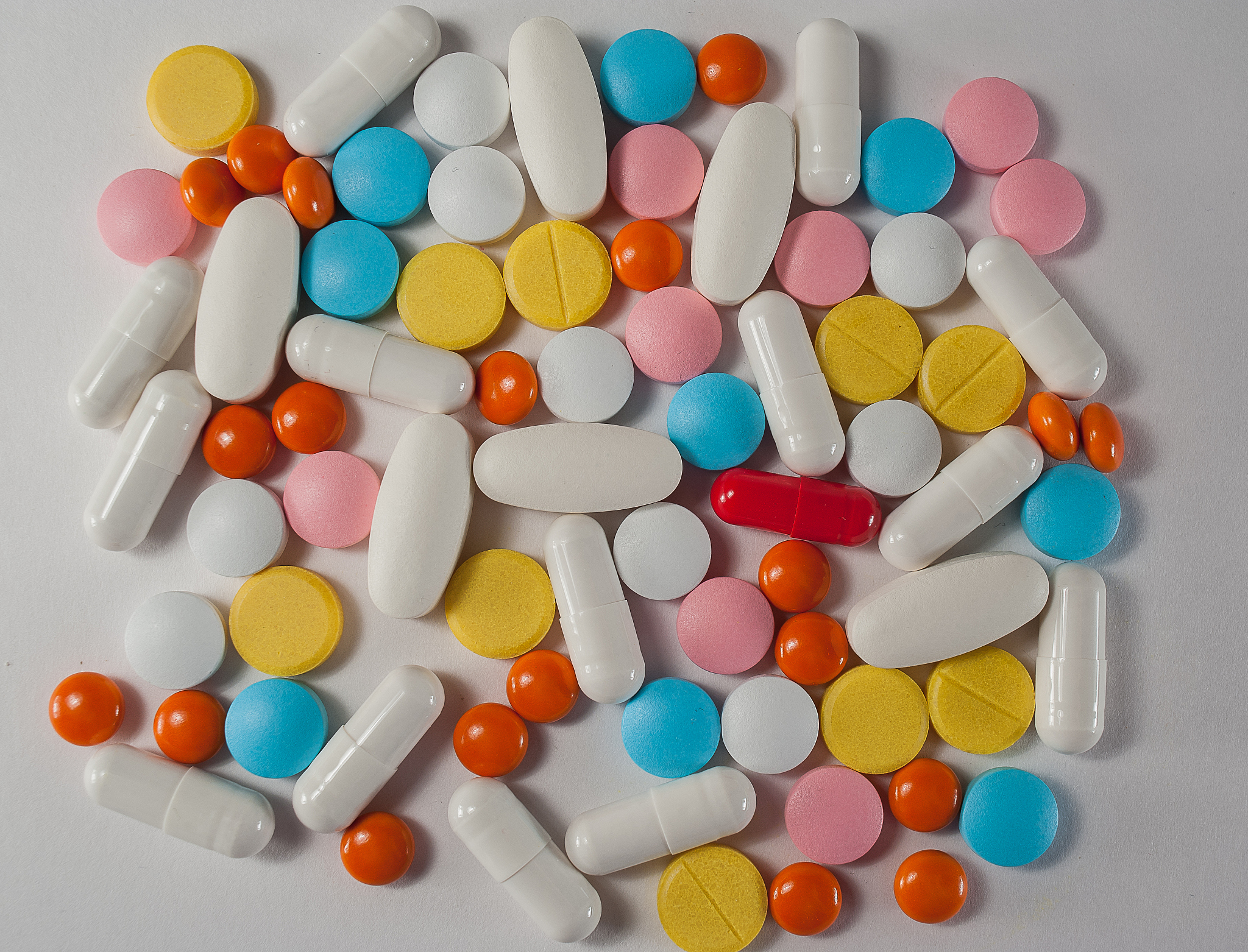 medicines: tablets, capsules and pills closeup