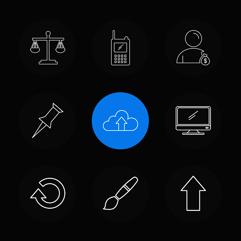 justice , phone , pin , upload , cloud,  monitor , reset , paint