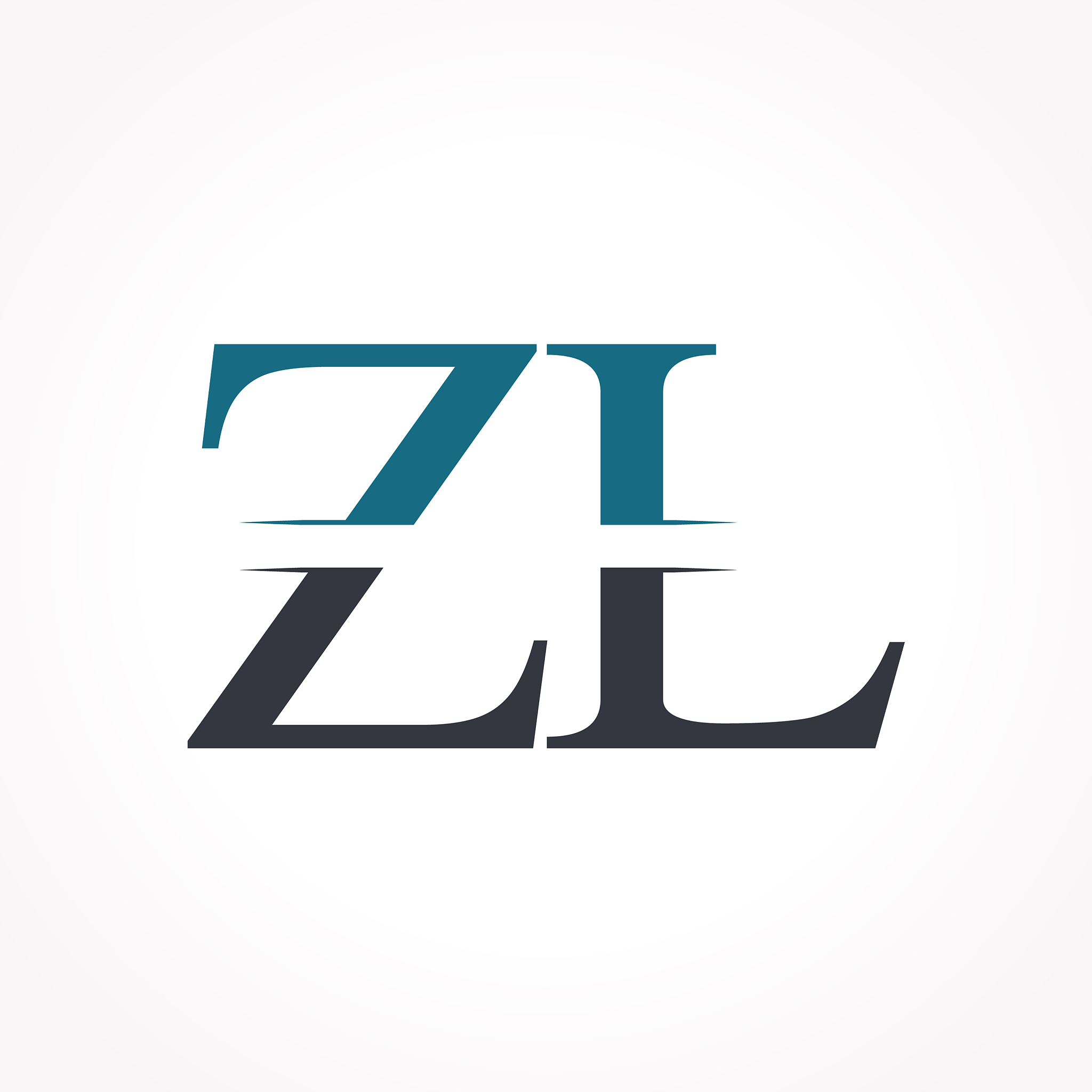 initial zl logo design template creative letter
