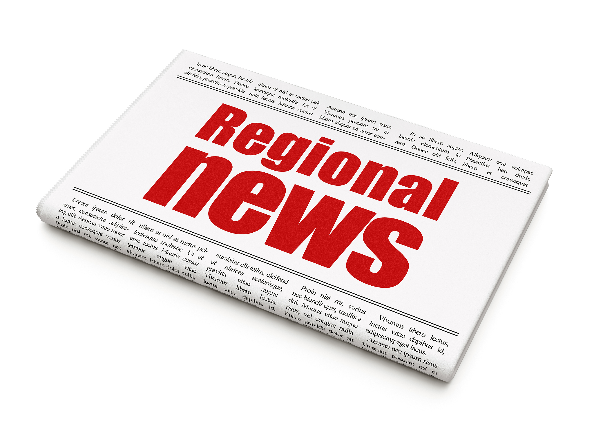 newspaper headline regional news