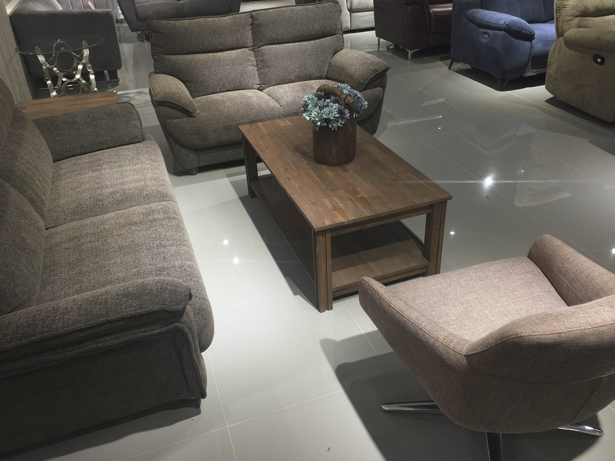empty furniture sofa set