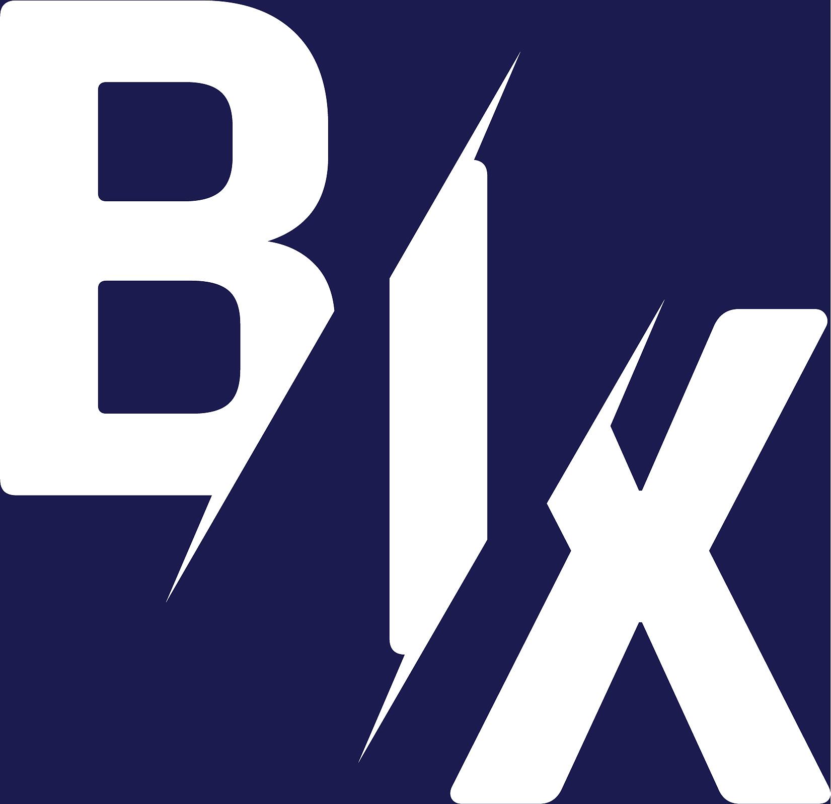 monogram letters initial logo design bix