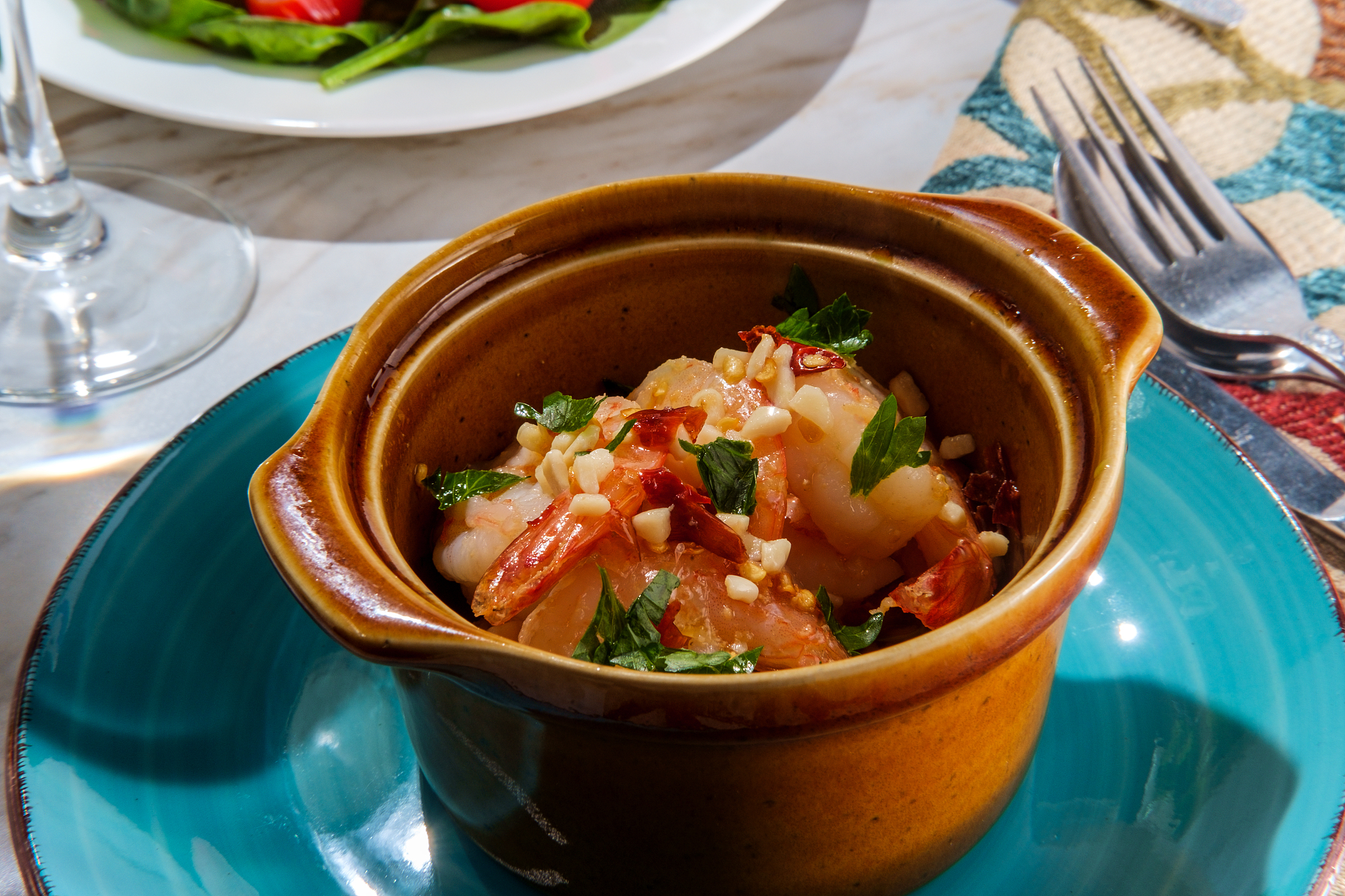 portuguese prawns al ajillo