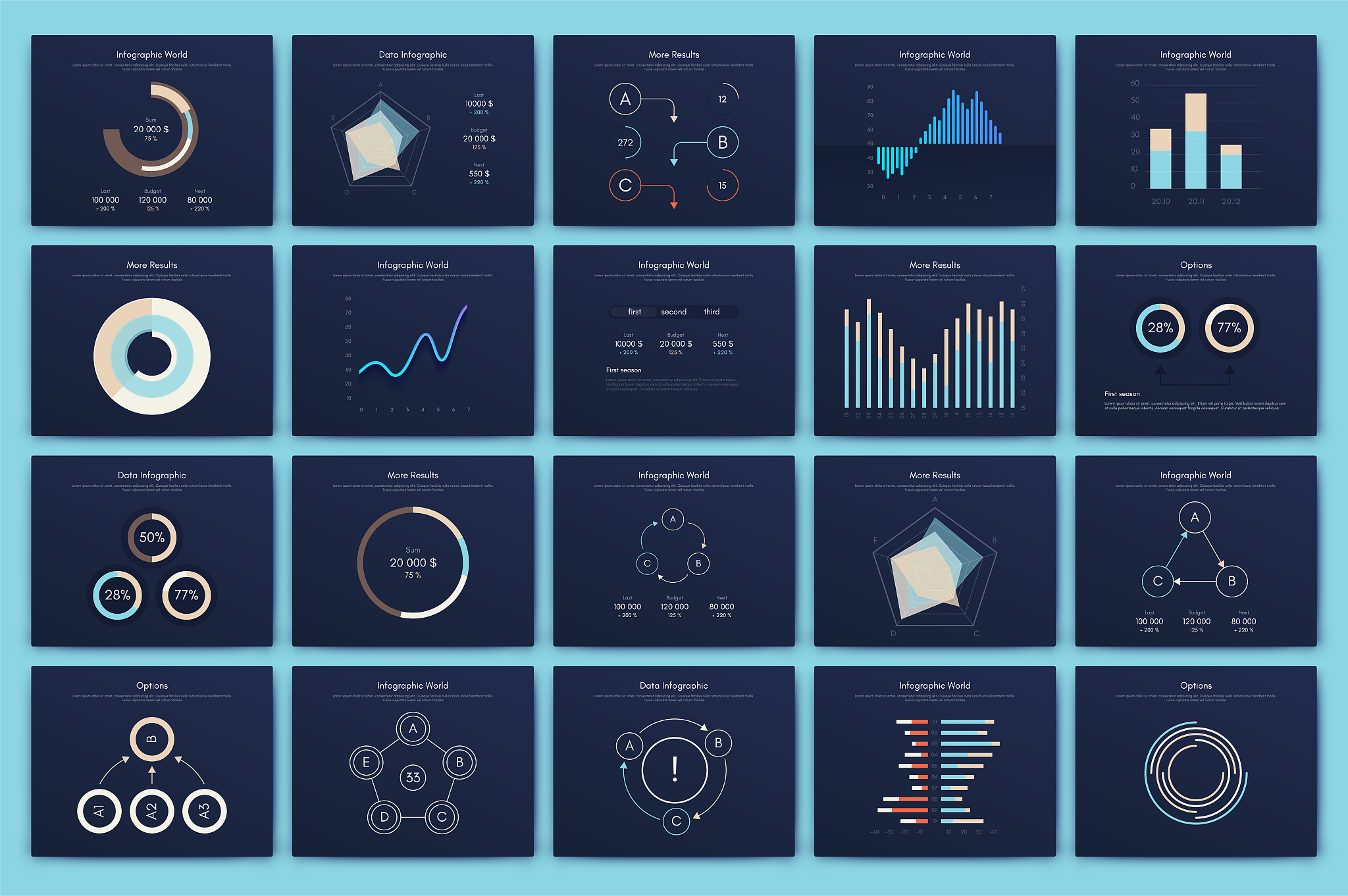 big set of infographics elements. eps10. stock vector