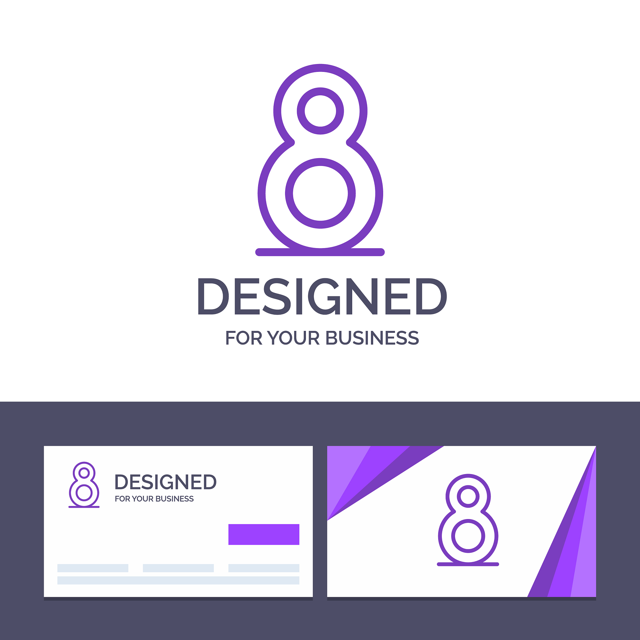 creative business card and logo template eight