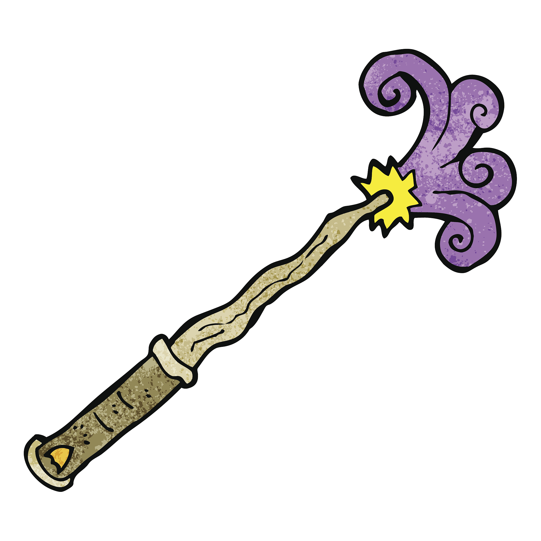 cartoon magic wand