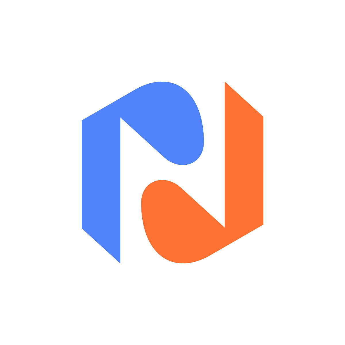 字母n标志.图标设计