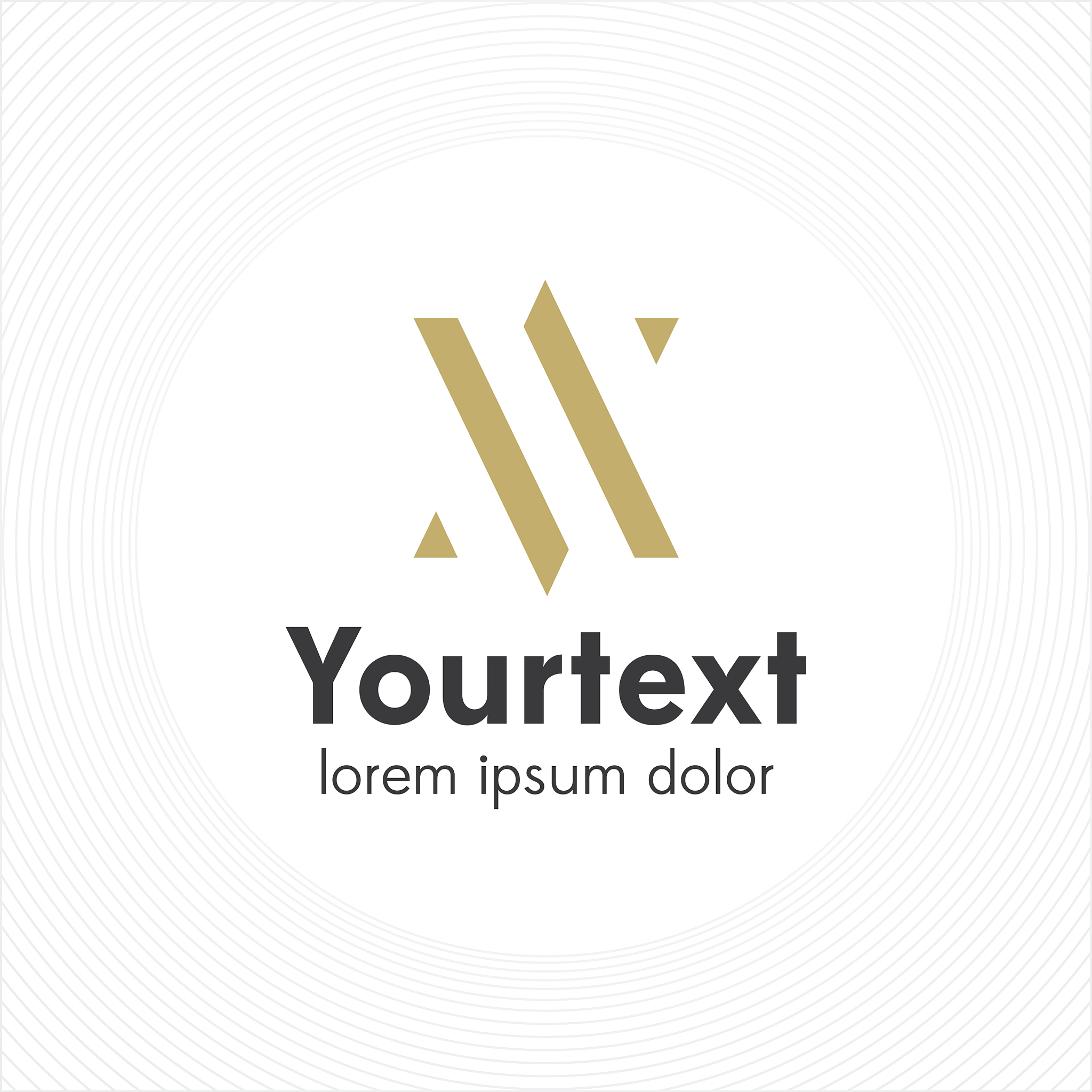 abstract elegant and thin logo design