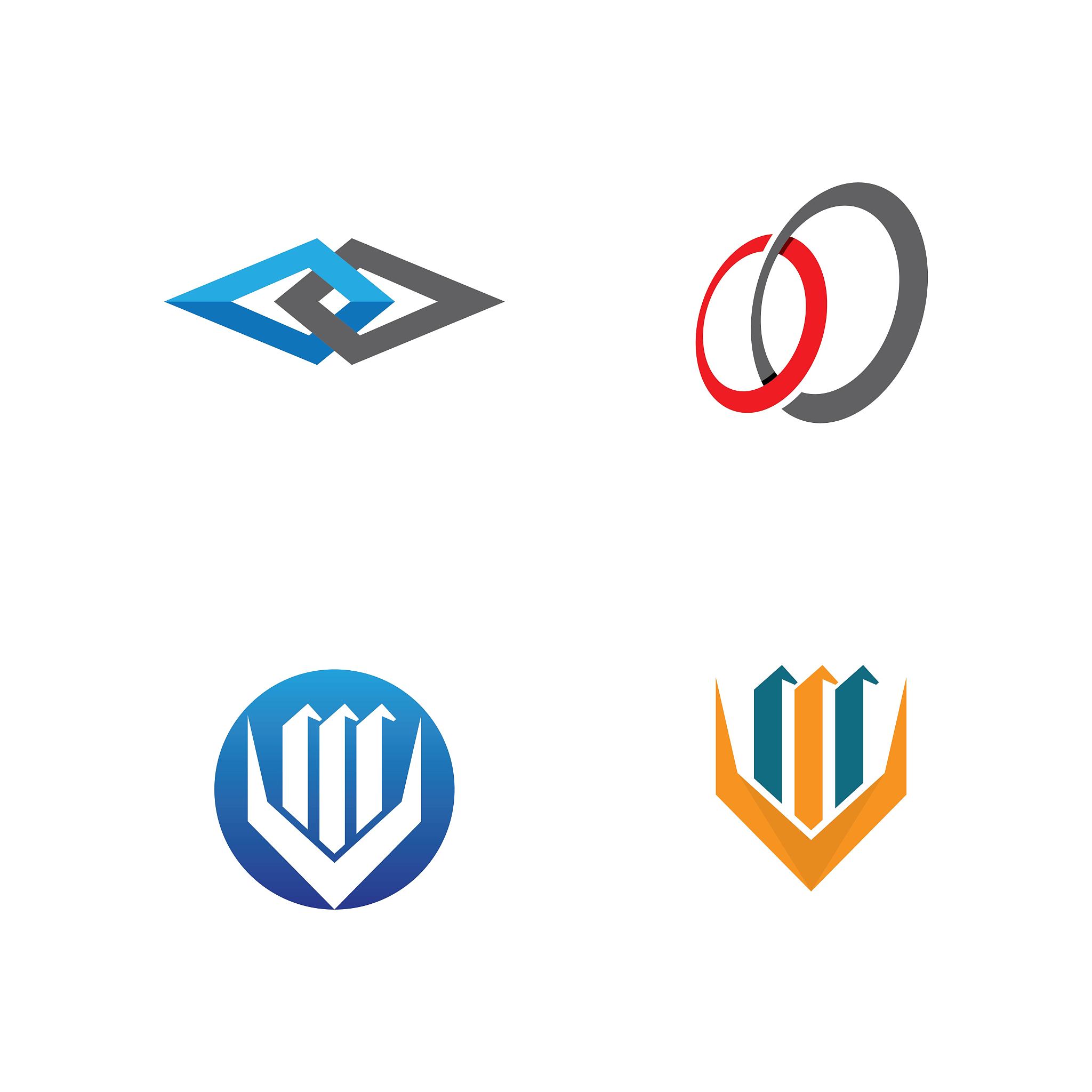 finance logo template vector icon design