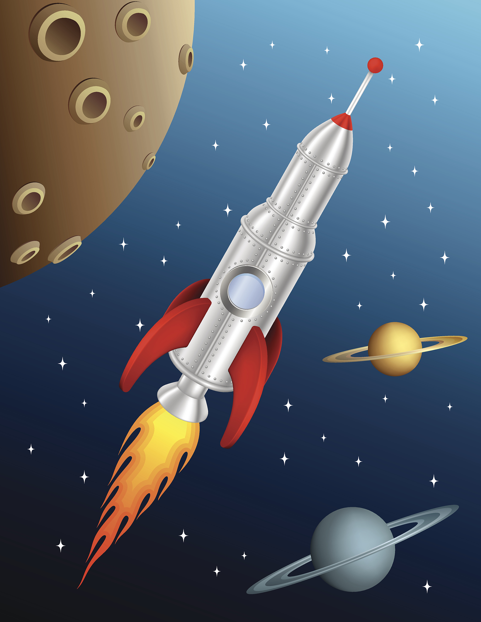 你可以不考虑星际旅行只考虑火箭发射入轨的过程