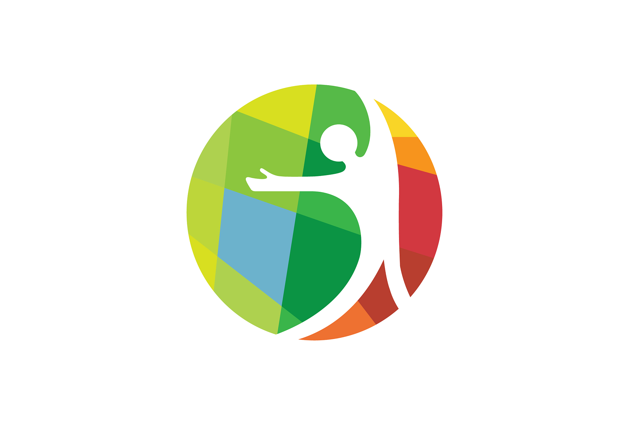 creative happy person symbol hope logo