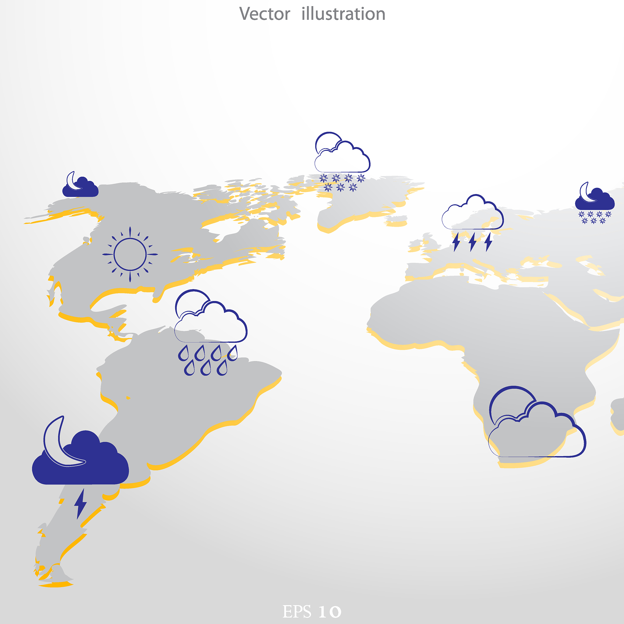 world weather map concept.