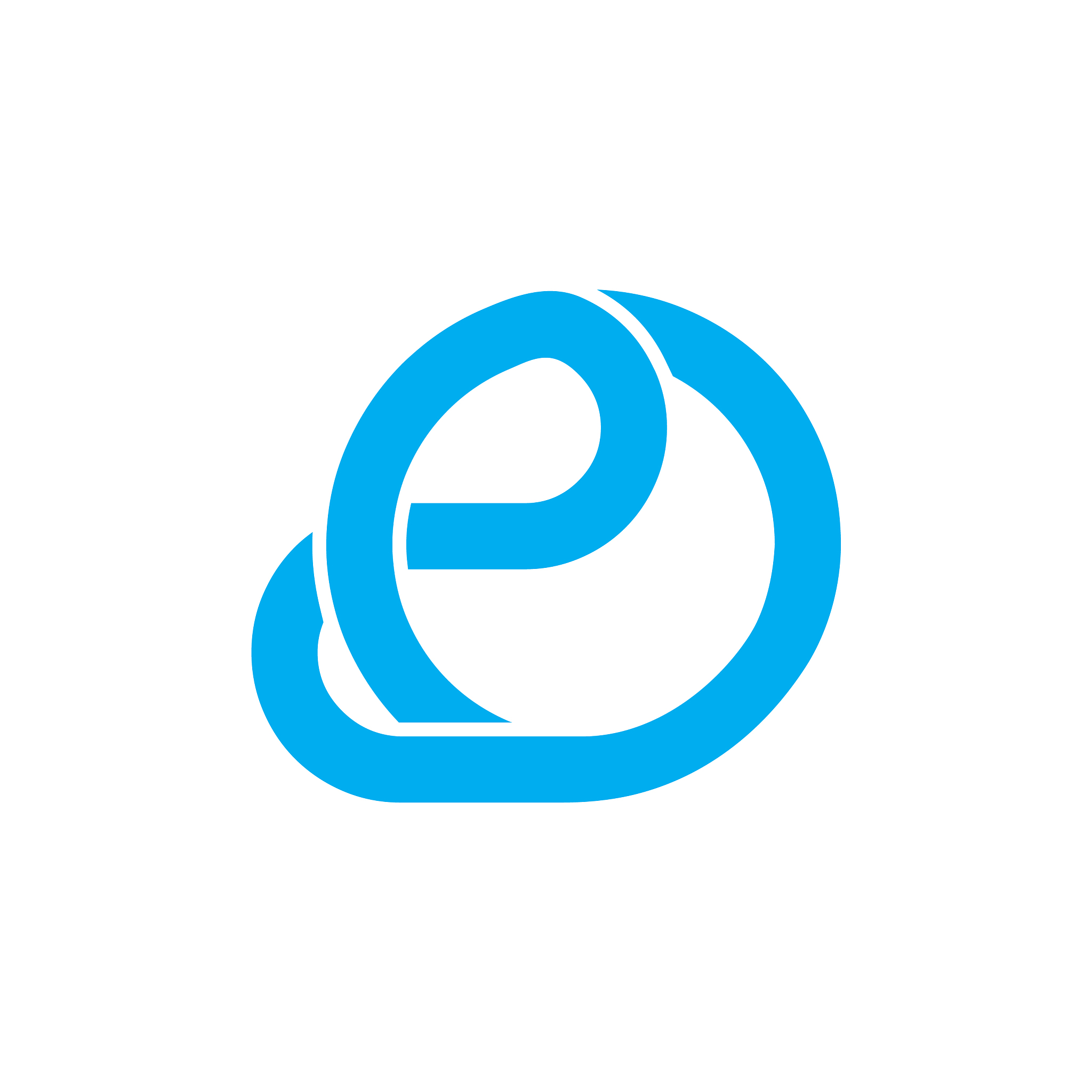 letters o2 linked overlapping line simple logo