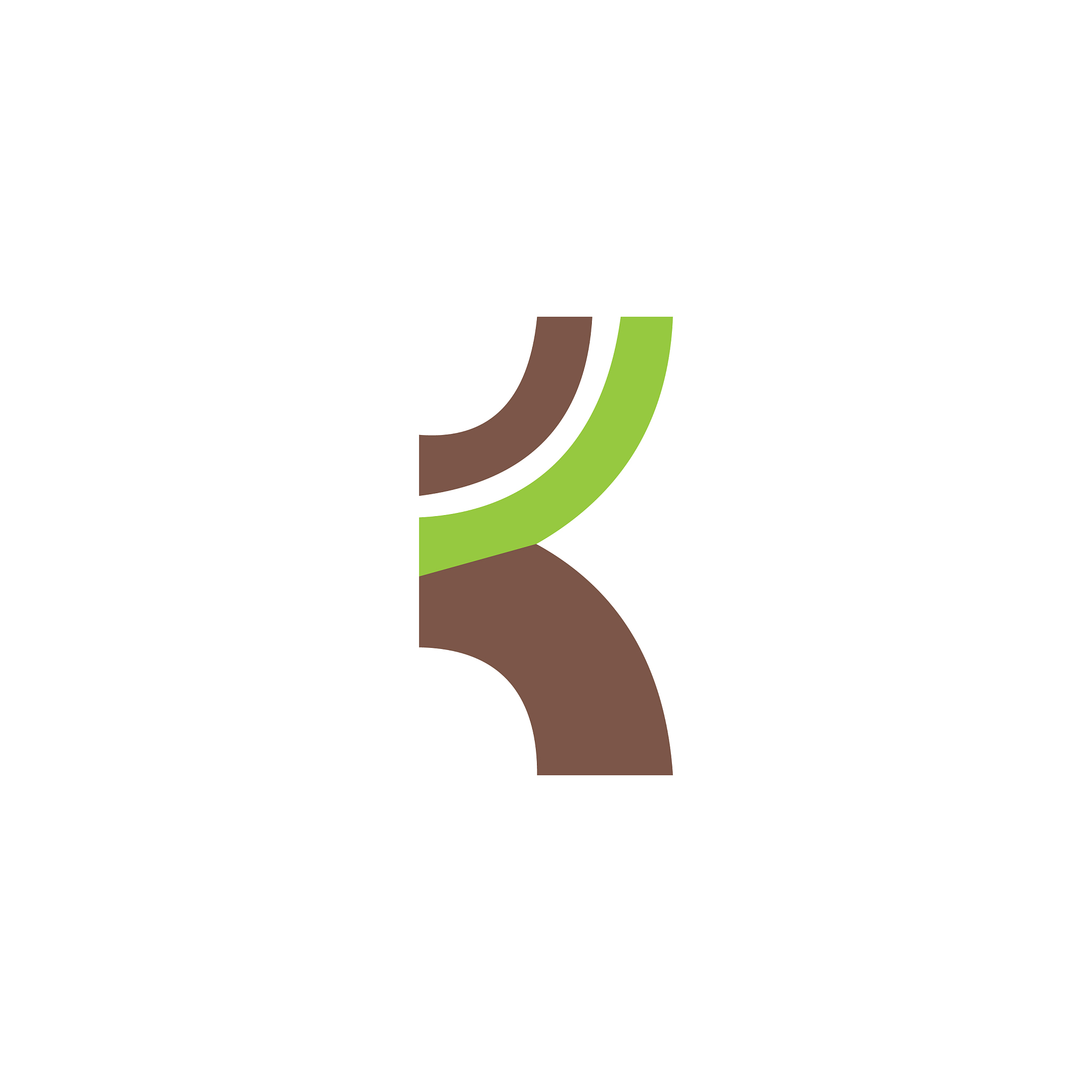 initial letter k logo design template