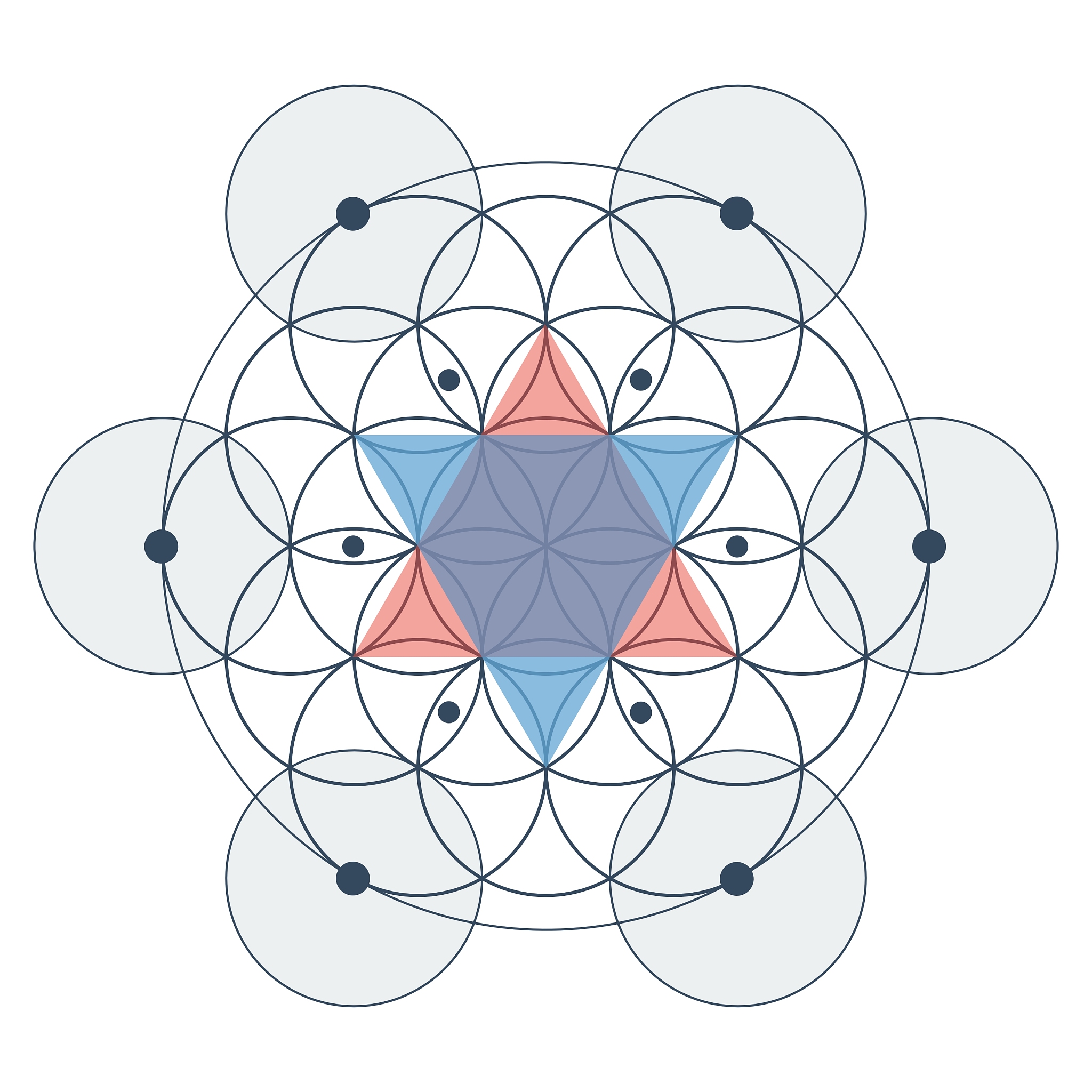 flower of life sacred geometry color