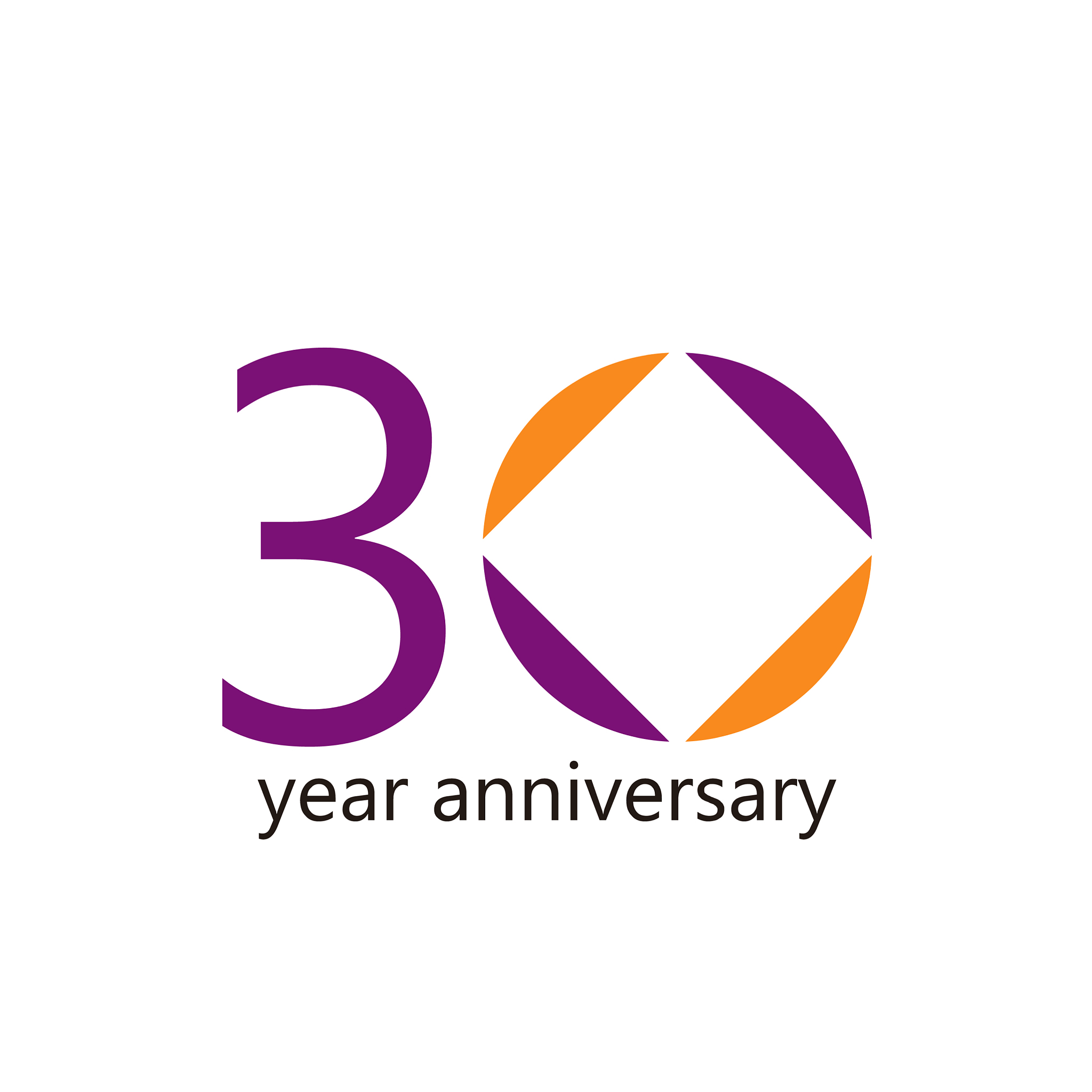 30 year anniversary template design