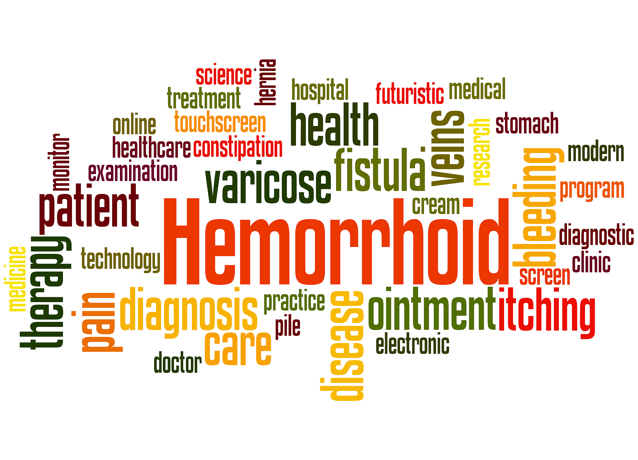 hemorrhoid, word cloud concept 6