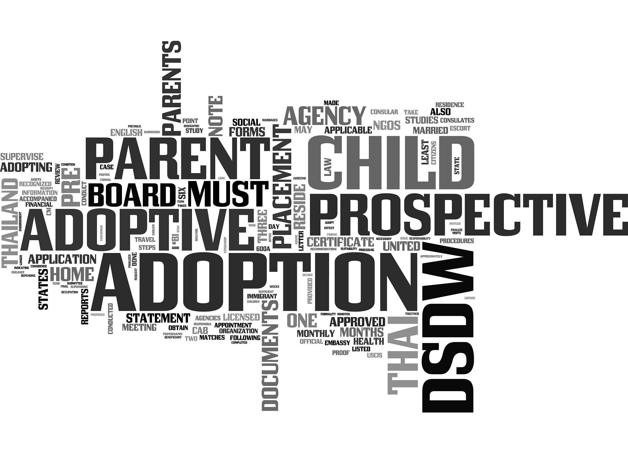 what are the procedures to adopt a thai child