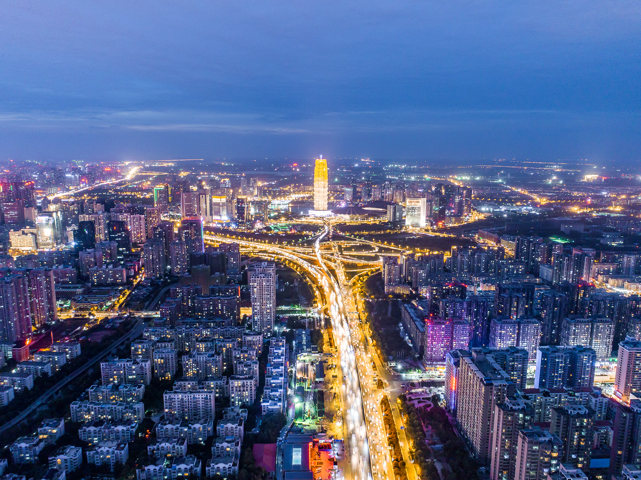 河南郑州都市风光