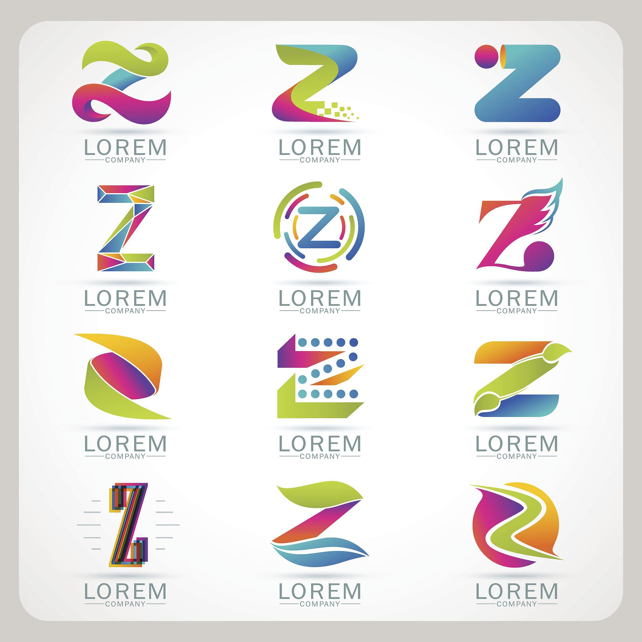 logo letter element template