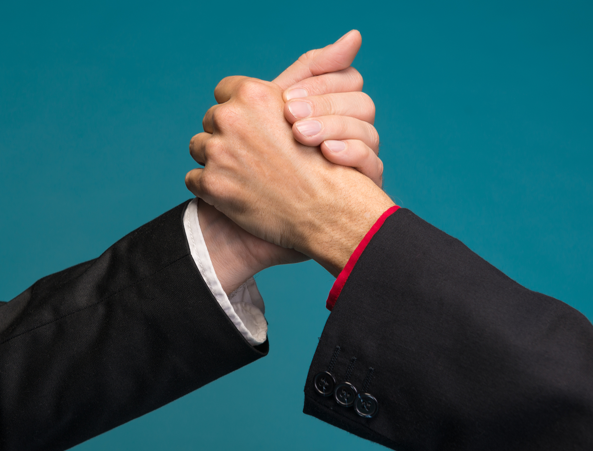 two businessmen shaking hands
