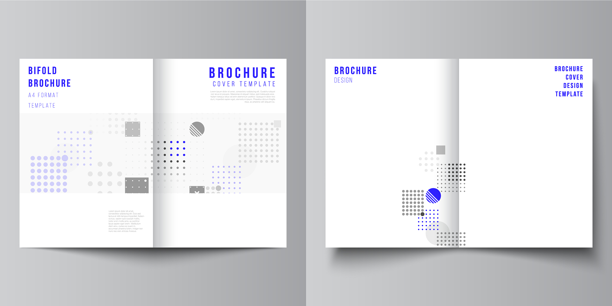 the layout of two a4 format modern cover