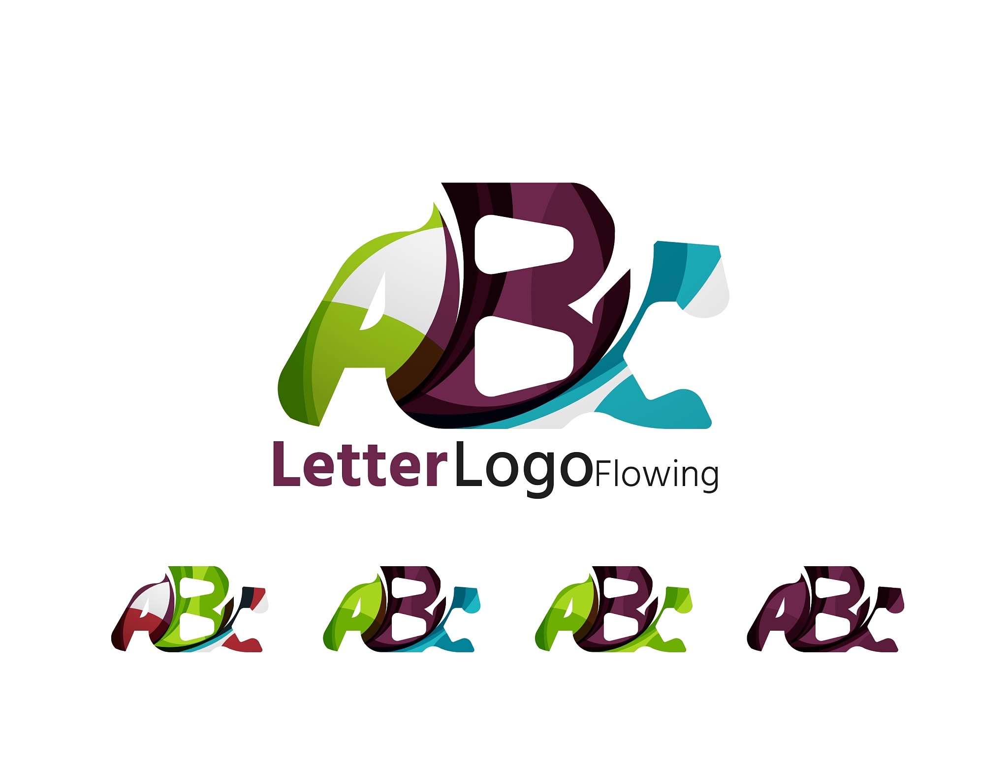 abc company logo set