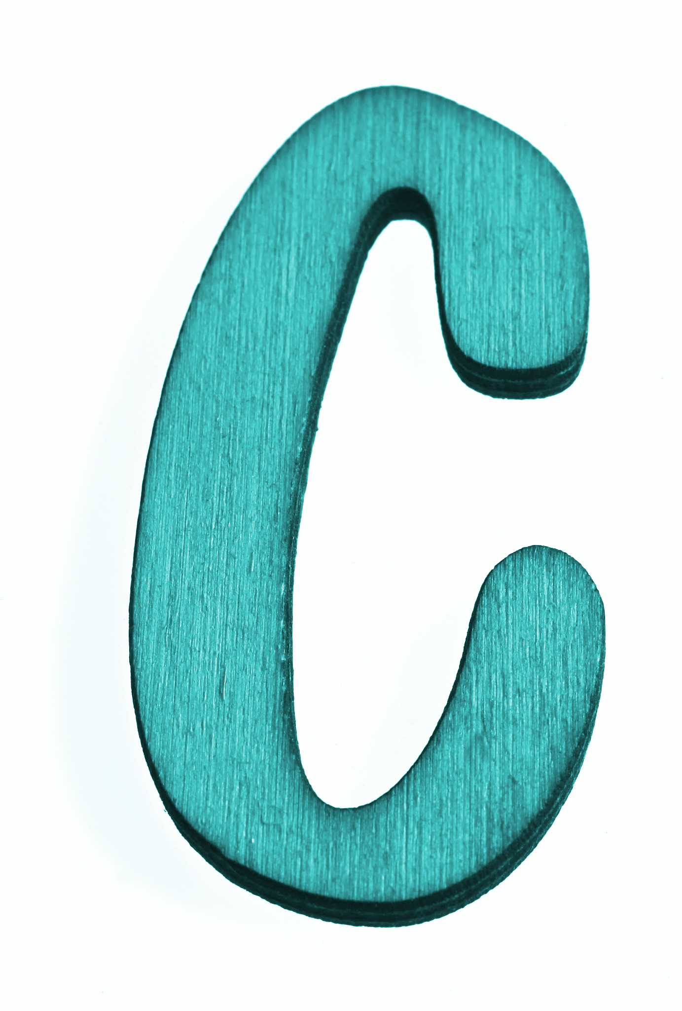 blue letter c
