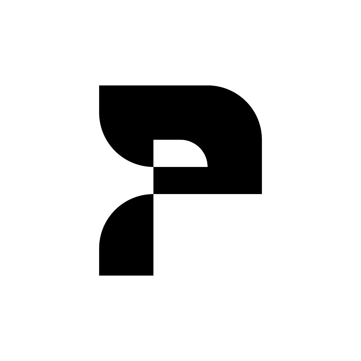字母p标志.图标设计