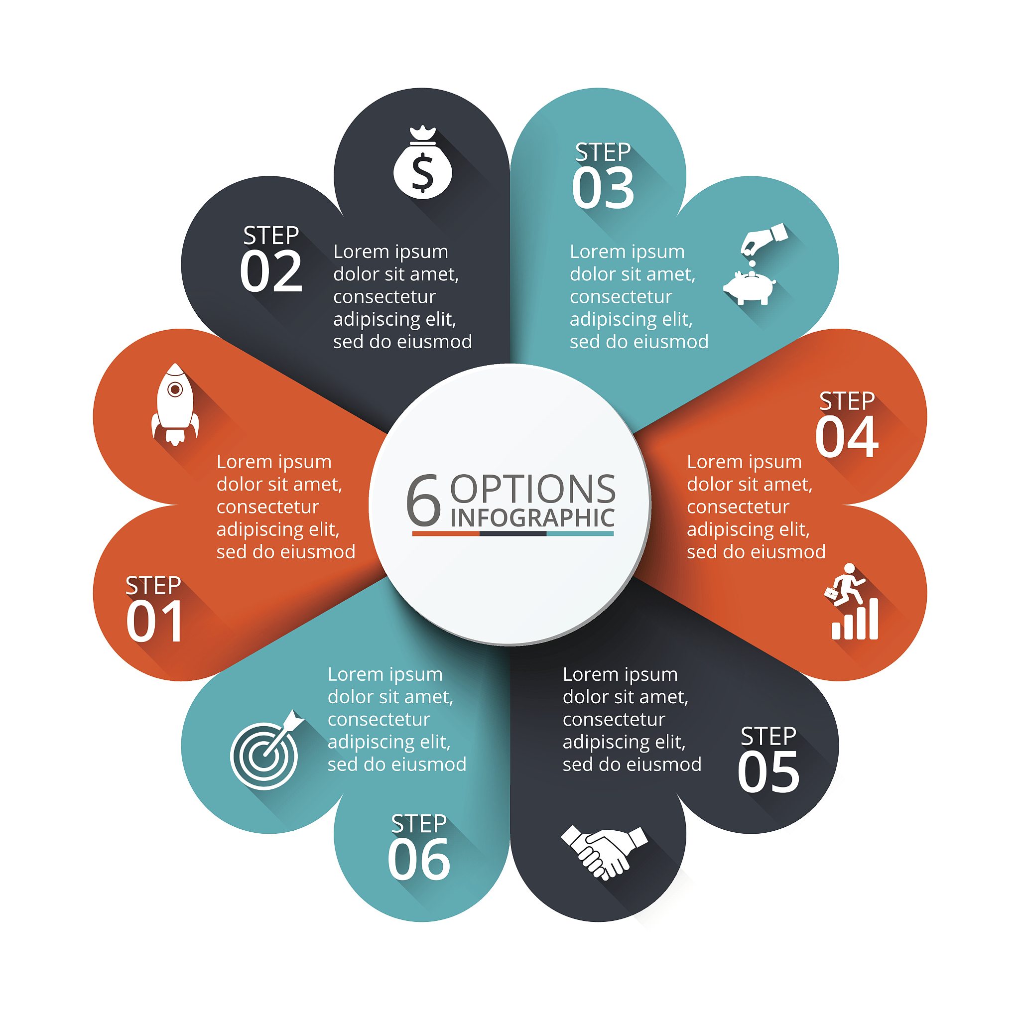 vector circle element for infographic.