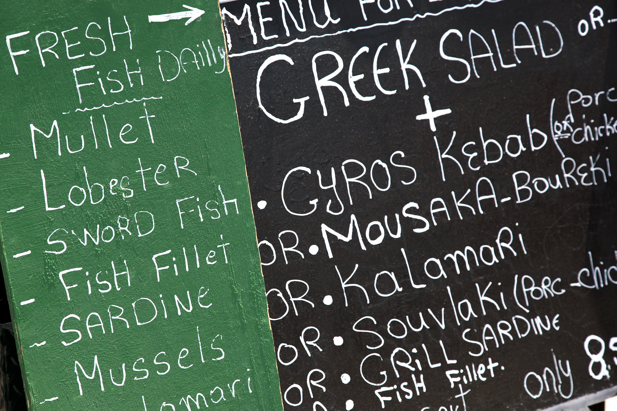 greek menu