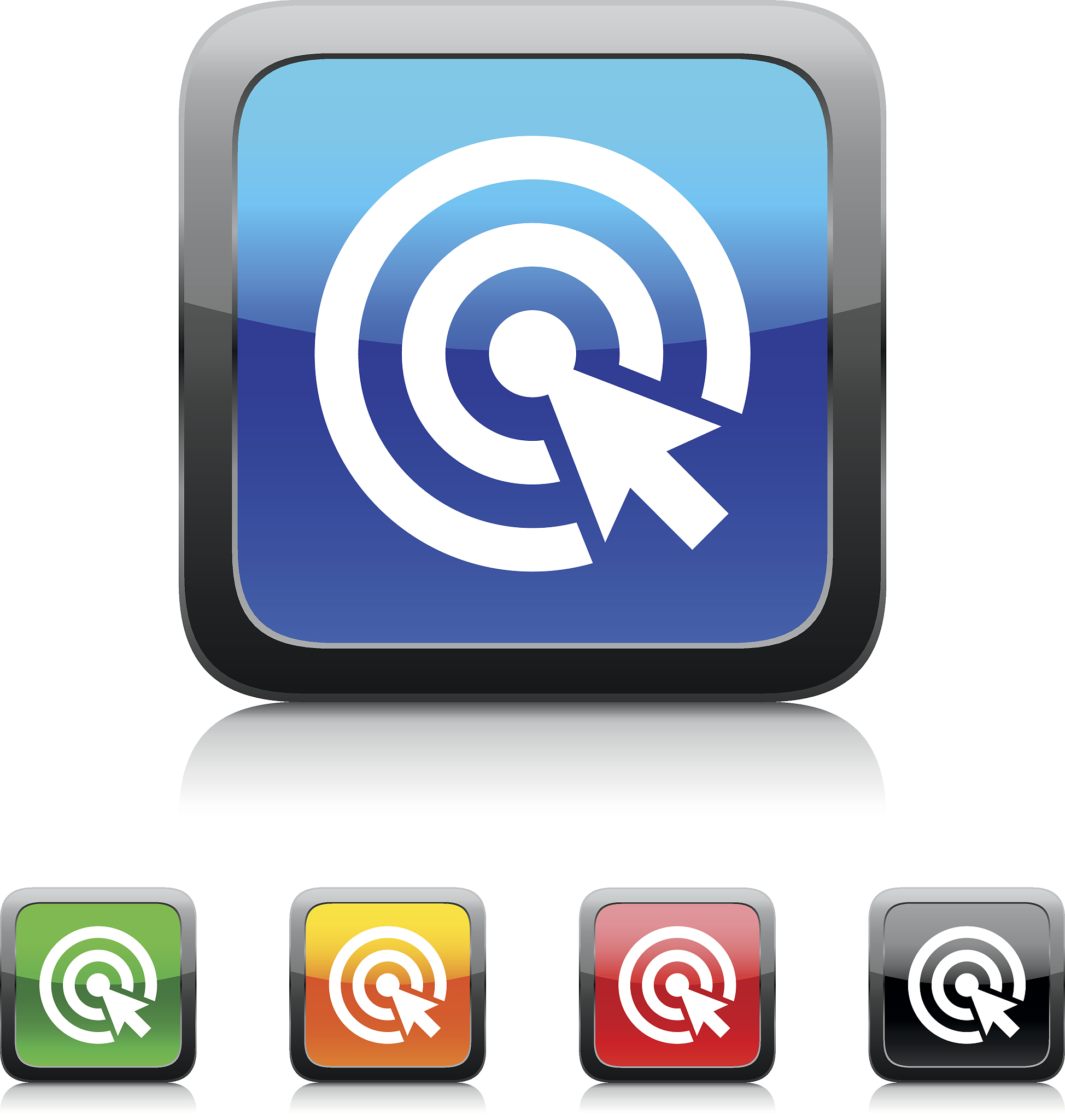 target icon on color buttons.