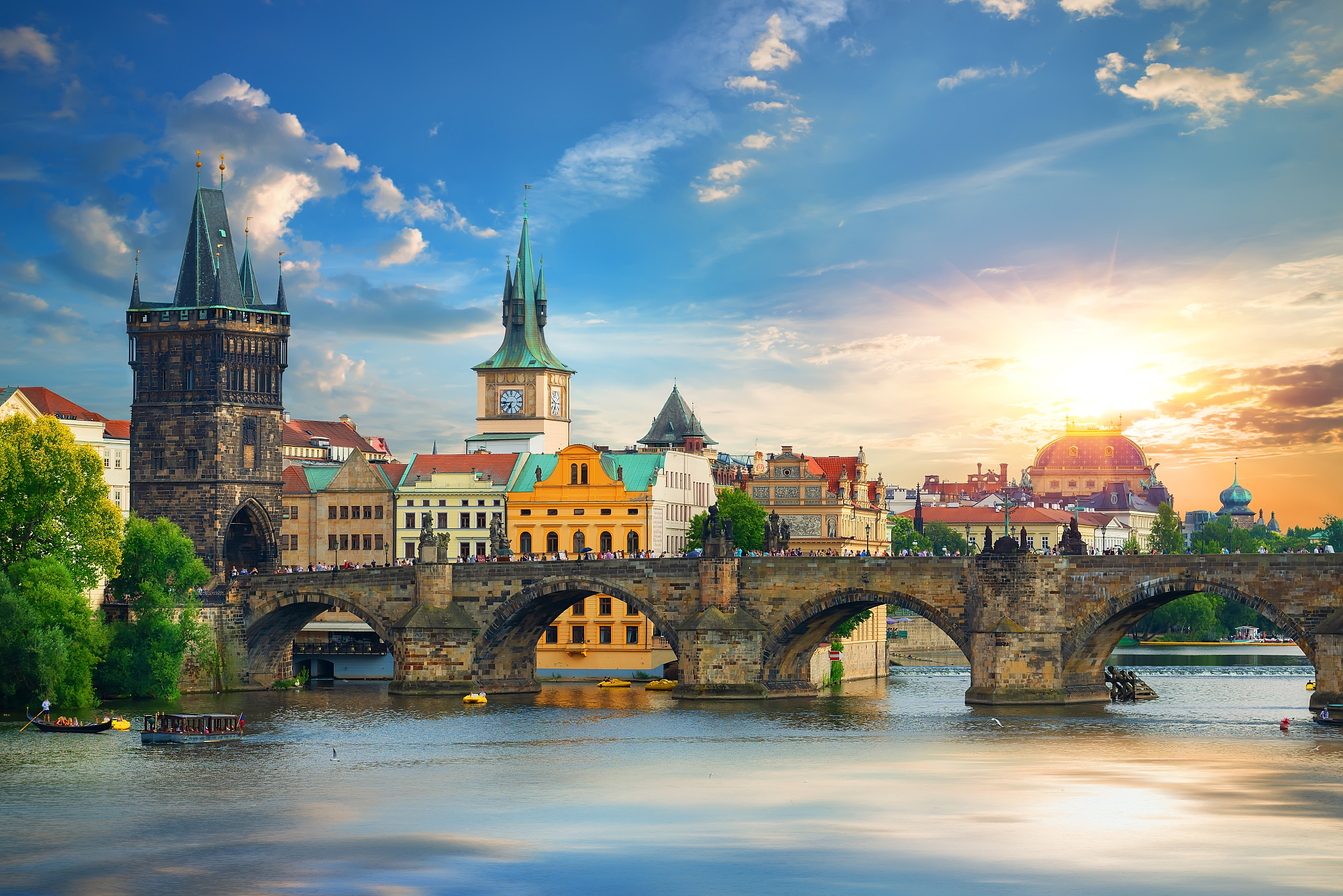 prague at summer day