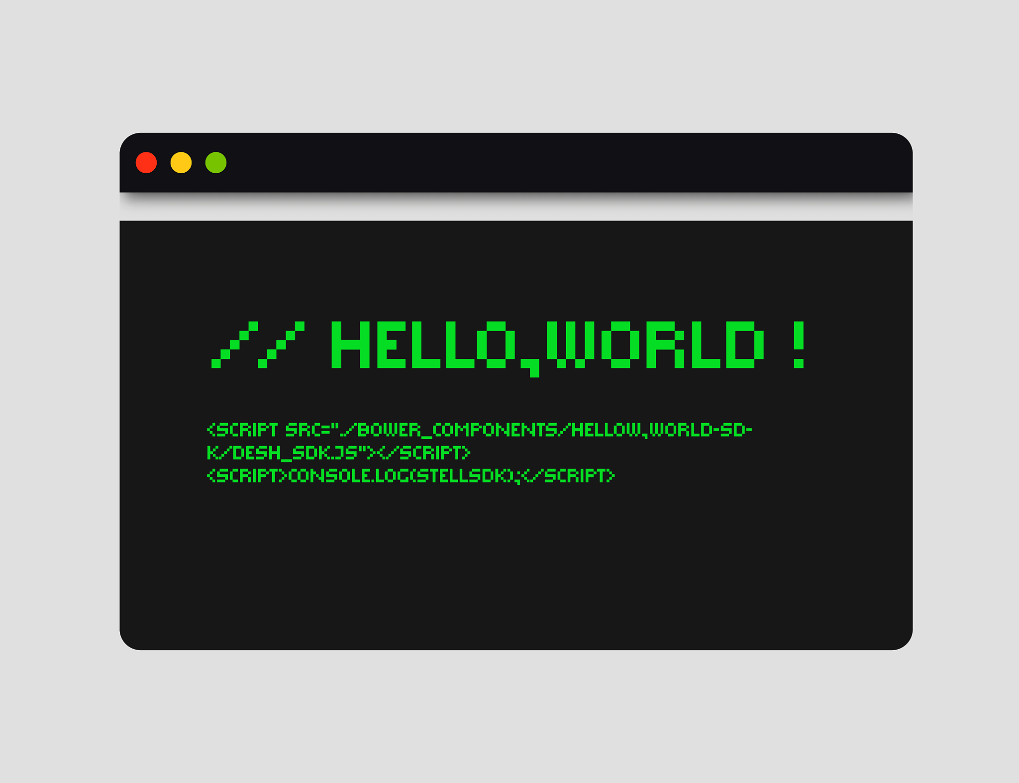 hello world code