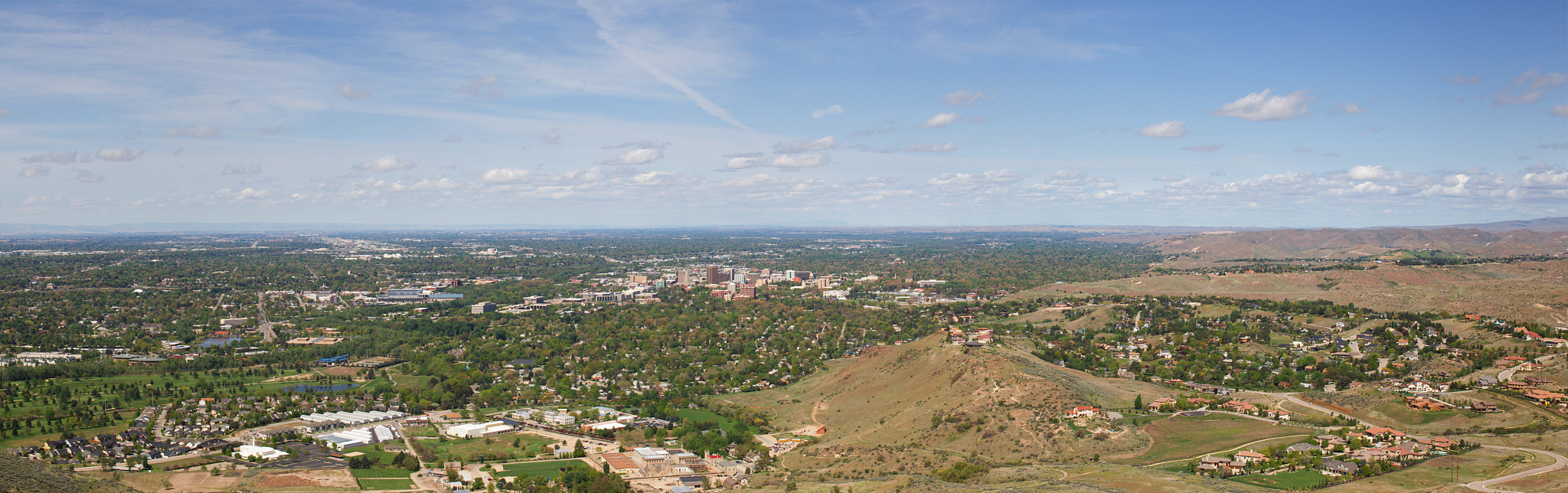 boise, idaho cityscape panorama