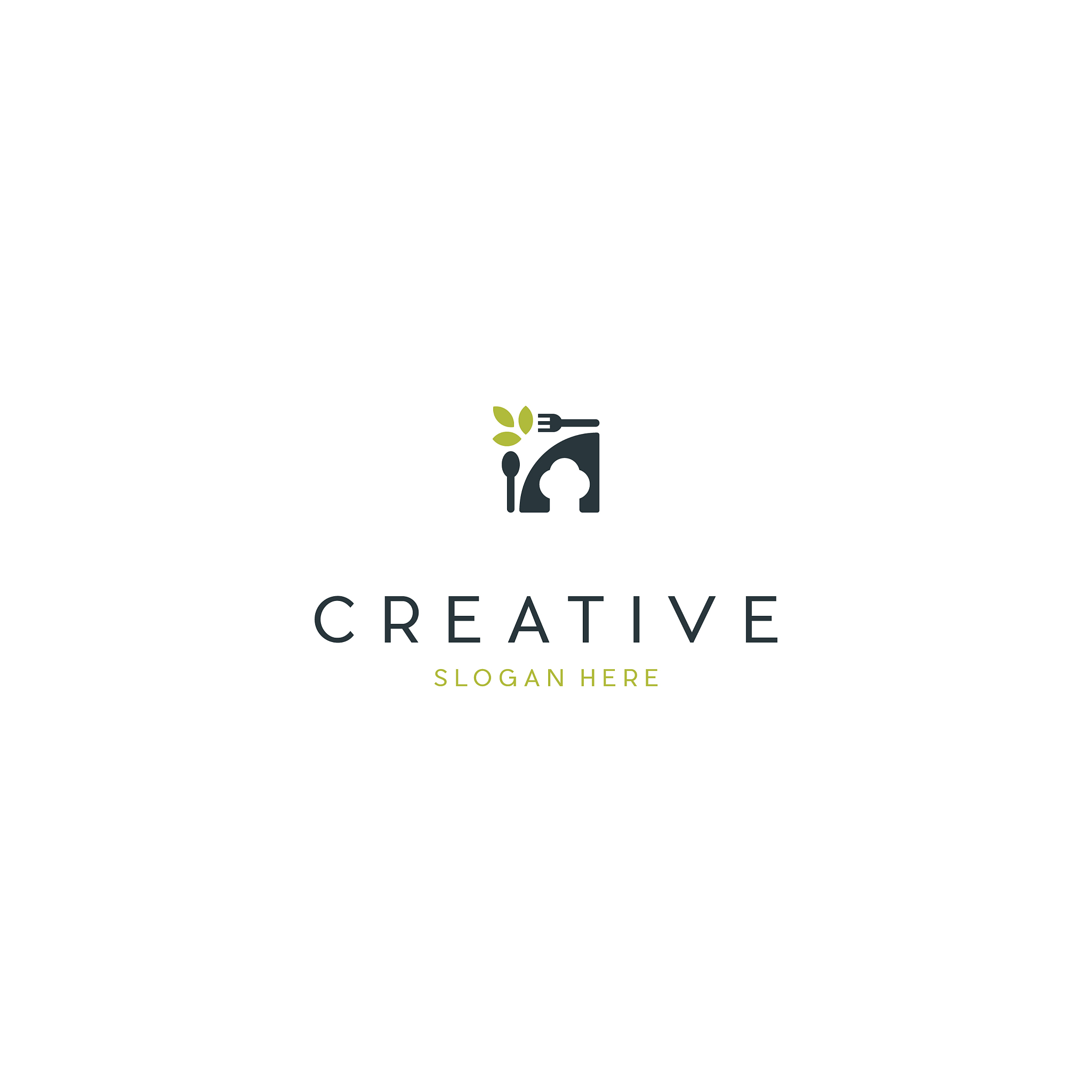 chef cooking naturally creative business logo