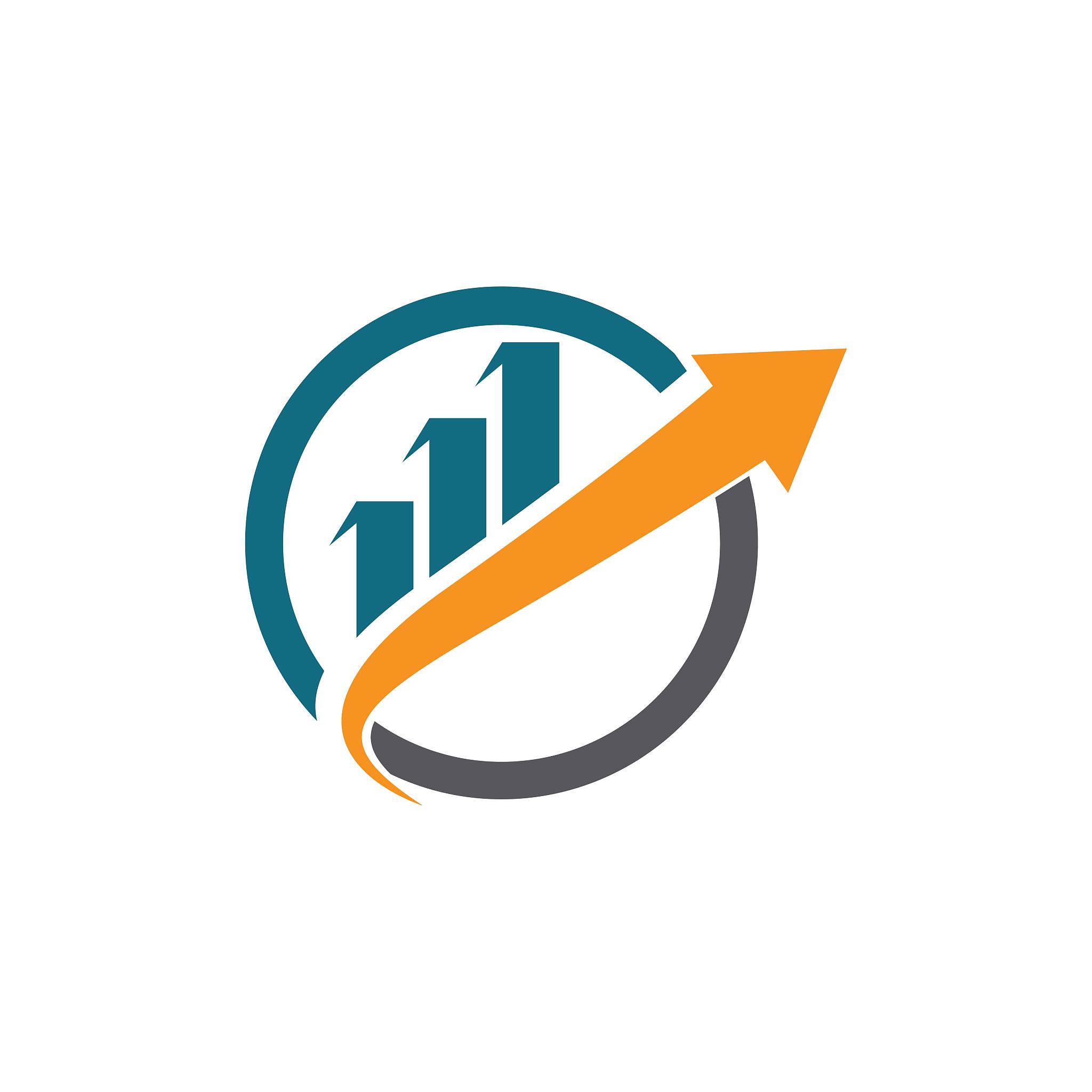 finance logo template vector icon design