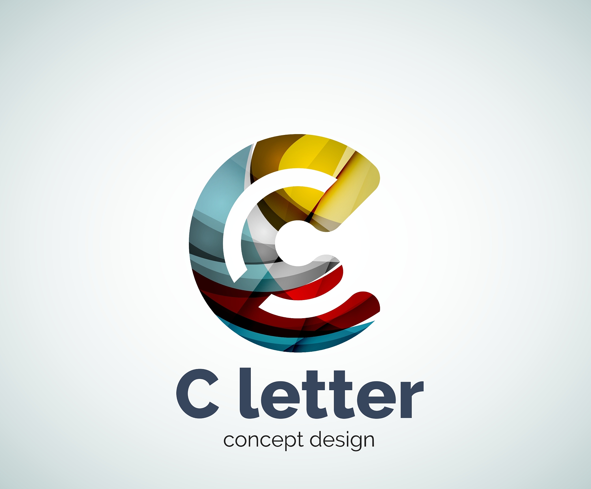 c letter concept logo template