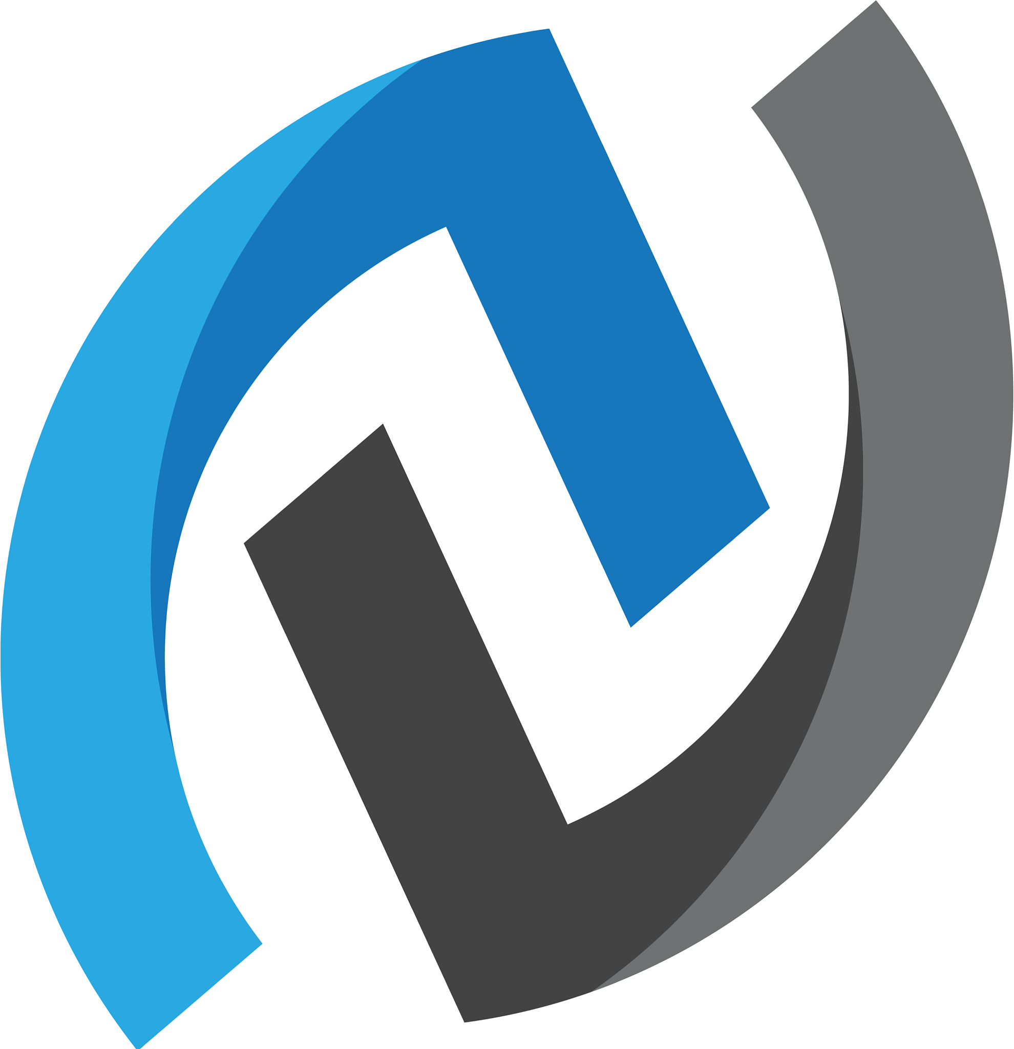 n letter logo template icon
